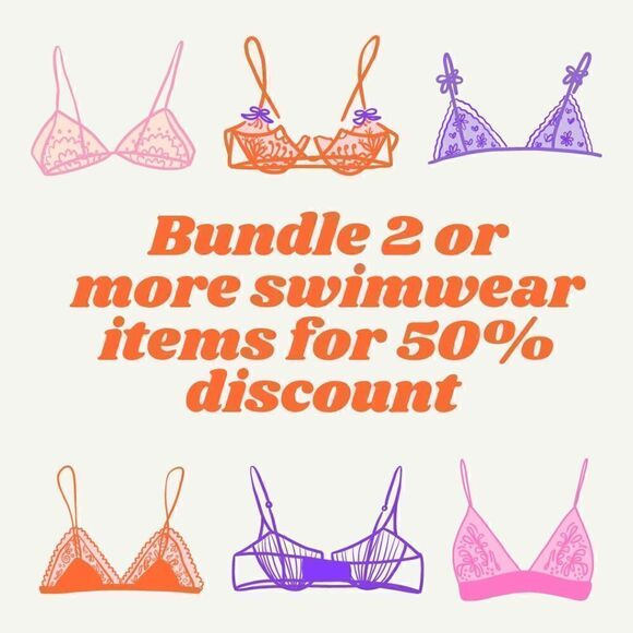 VELOUR Purple Ombre String Bikini Swimsuit Swim Small - Picture 8 of 8